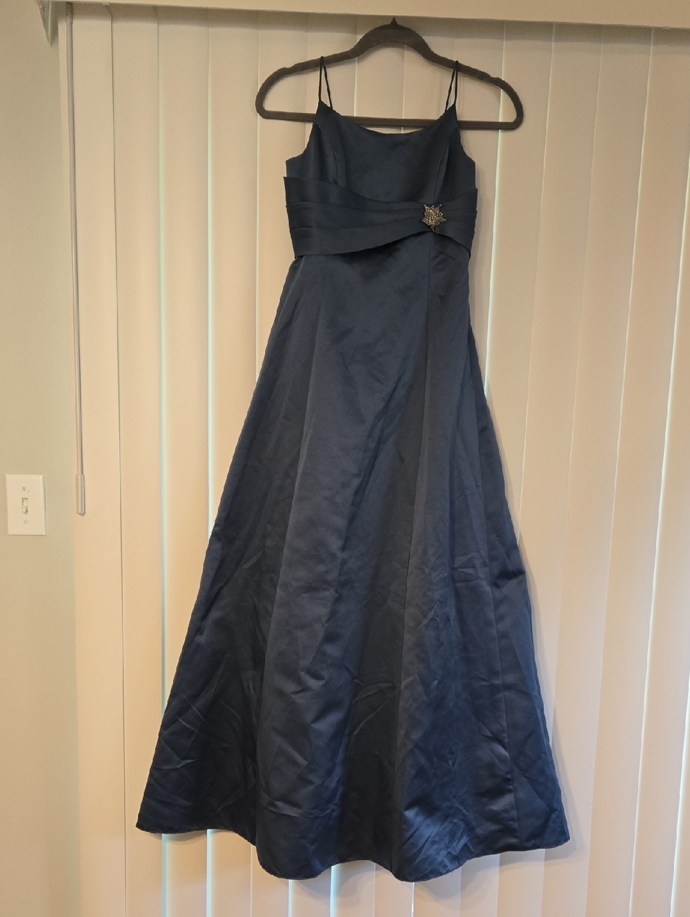 Davids Bridal Federal Blue Sz 14 Girls Formal